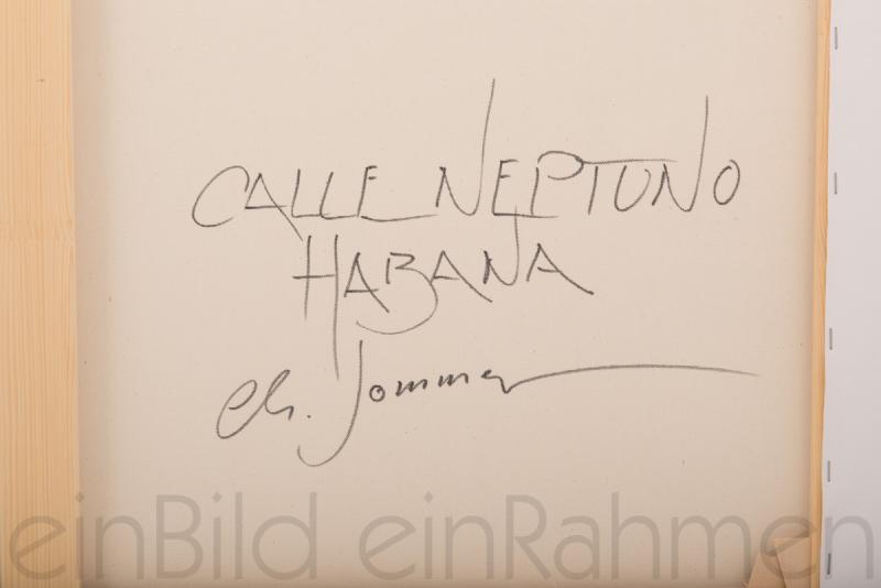 Calle Neptuno Habana Christian Sommer deitailbild Giclée-Druck Kunst Gallerie einBild einRahmen